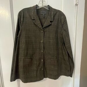 OSKA Soft Plaid Blazer NWOT